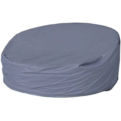 Canapé De Jardin Rond En Noir 8 Places 210cm LED+housse En Rotin Tressé, Auvent Pliable Modulable Table Réglable En Hauteur – Salon De Jardin Rond Noir/gris Clair De BRAST 6 Canapé De Jardin Rond En Noir 8 Places 210cm LED+housse En Rotin Tressé, Auvent Pliable Modulable Table Réglable En Hauteur – Salon De Jardin Rond Noir/gris Clair De BRAST – Image 4