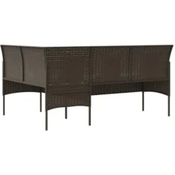 Canapé D'extérieur En L Avec Coussins Résine Tressée Marron VidaXL 11 Canapé D'extérieur En L Avec Coussins Résine Tressée Marron VidaXL -Promos Verde Rêverie Boutique 54476319 5