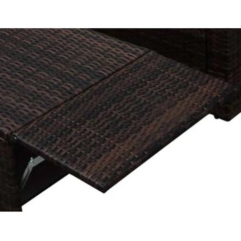 Salon De Jardin 2 Pcs Avec Coussins Résine Tressée Marron VidaXL 7 Salon De Jardin 2 Pcs Avec Coussins Résine Tressée Marron VidaXL – Image 5