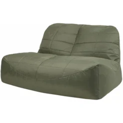 Veeva Pouf Canapé Vista, XXL Poufs D’intérieur Et D’extérieur, Vert Olive