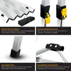 KESSER® Table De Camping Pliante Table De Camping Pliable Avec Cadre En Aluminium Plateau De Table Enroulable Table Pliante Avec Réglage De La Hauteur Et Sac De Transport Avec Sangle 90 X 53 Cm, Ju 10 KESSER® Table De Camping Pliante Table De Camping Pliable Avec Cadre En Aluminium Plateau De Table Enroulable Table Pliante Avec Réglage De La Hauteur Et Sac De Transport Avec Sangle 90 X 53 Cm, Ju -Promos Verde Rêverie Boutique 54666817 4