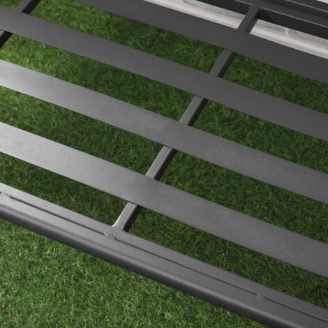 OUTSUNNY Ensemble Salon De Jardin 4 Places 4 Pièces - 8 Coussins Déhoussables Inclus - Métal époxy Polyester Gris 7 OUTSUNNY Ensemble Salon De Jardin 4 Places 4 Pièces - 8 Coussins Déhoussables Inclus - Métal époxy Polyester Gris – Image 5