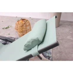 Lot De 2 Transats En Aluminium Et Textilène Vert Pastel BAHIA 8 Lot De 2 Transats En Aluminium Et Textilène Vert Pastel BAHIA -Promos Verde Rêverie Boutique 55577173 3