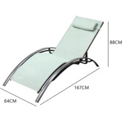 Lot De 2 Transats En Aluminium Et Textilène Vert Pastel BAHIA 10 Lot De 2 Transats En Aluminium Et Textilène Vert Pastel BAHIA -Promos Verde Rêverie Boutique 55577173 5