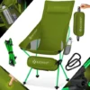 KESSER® Chaise De Camping Pliable Rabattable Avec Grand Dossier Chaise De Pêche Transportable Chaise De Camping Chaise Pliante Jusqu’à 120 Kg Chaise De Plage Chaise De Pêche Tabouret Pliant Avec -Promos Verde Rêverie Boutique 55627726 1