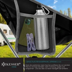 KESSER® Chaise De Camping Pliable Rabattable Avec Grand Dossier Chaise De Pêche Transportable Chaise De Camping Chaise Pliante Jusqu’à 120 Kg Chaise De Plage Chaise De Pêche Tabouret Pliant Avec 9 KESSER® Chaise De Camping Pliable Rabattable Avec Grand Dossier Chaise De Pêche Transportable Chaise De Camping Chaise Pliante Jusqu’à 120 Kg Chaise De Plage Chaise De Pêche Tabouret Pliant Avec -Promos Verde Rêverie Boutique 55627793 3