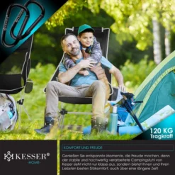 KESSER® Chaise De Camping Pliable Rabattable Avec Grand Dossier Chaise De Pêche Transportable Chaise De Camping Chaise Pliante Jusqu’à 120 Kg Chaise De Plage Chaise De Pêche Tabouret Pliant Avec 11 KESSER® Chaise De Camping Pliable Rabattable Avec Grand Dossier Chaise De Pêche Transportable Chaise De Camping Chaise Pliante Jusqu’à 120 Kg Chaise De Plage Chaise De Pêche Tabouret Pliant Avec -Promos Verde Rêverie Boutique 55627793 5