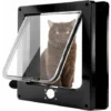 Chatière Magnétique à 4 Voies, Chatière Pour Chat à Installation Facile Pour Tous Les Animaux De Compagnie, Porte Pour Animaux Coulissant Manuel Sur Mur / Bois / Porte En UPVC (Noir,Moyen) 1 Chatière Magnétique à 4 Voies, Chatière Pour Chat à Installation Facile Pour Tous Les Animaux De Compagnie, Porte Pour Animaux Coulissant Manuel Sur Mur / Bois / Porte En UPVC (Noir,Moyen) -Promos Verde Rêverie Boutique 55654504 1