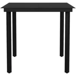 Ensemble De Salle à Manger De Jardin 3 Pcs Noir VidaXL 10 Ensemble De Salle à Manger De Jardin 3 Pcs Noir VidaXL -Promos Verde Rêverie Boutique 56081632 4