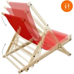 2x Chaise Longue Jardin Pliante Bois Bain De Soleil Plage Chilienne Rouge 120 Kg 10 2x Chaise Longue Jardin Pliante Bois Bain De Soleil Plage Chilienne Rouge 120 Kg -Promos Verde Rêverie Boutique 56841618 4