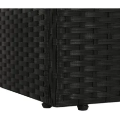 VIDAXL Polyrattan Garden Lit De Différentes Couleurs Canapé Extérieur Lit De Jardin Noir 195x60 Cm Résine Tressée Couleur : NOIR -Promos Verde Rêverie Boutique 57093714 5