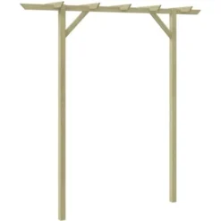 VIDAXL Diverses Pergola De Jardin En Bois Pergola De Jardin 200 X 40 X 205 Cm Bois Taille : 200x40x205 Cm