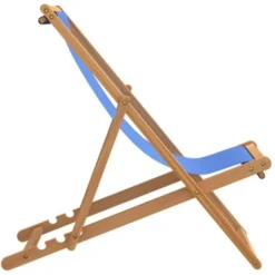 VIDAXL Chaise En Bois En Teck 56x105x96 Cm Pliant Diverses Couleurs Chaise De Terrasse Teck 56 X 105 X 96 Cm Bleu Couleur : Bleu -Promos Verde Rêverie Boutique 57224995 4