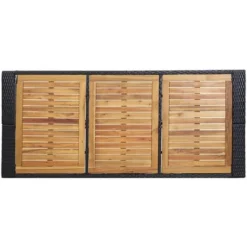 Nova 7 PC Garden Bar Ensemble Avec Coussins Polyrattan Diverses Couleurs Ensemble De Bar De Jardin 7 Pcs Et Coussins Résine Tressée Noir Couleur : NOIR -Promos Verde Rêverie Boutique 57225423 5