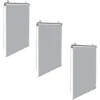 Lot De 3 Stores Enrouleurs L.125 X H. 225 CM Pour Pergola Gris Clair -Promos Verde Rêverie Boutique 57257164 1