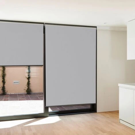 Lot De 3 Stores Enrouleurs L.125 X H. 225 CM Pour Pergola Gris Clair 7 Lot De 3 Stores Enrouleurs L.125 X H. 225 CM Pour Pergola Gris Clair – Image 5