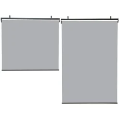 Lot De 2 Stores Enrouleurs L.125 X H. 225 CM Pour Pergola Gris Clair 10 Lot De 2 Stores Enrouleurs L.125 X H. 225 CM Pour Pergola Gris Clair -Promos Verde Rêverie Boutique 57257167 4
