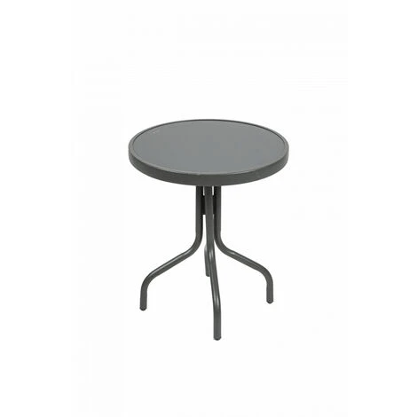 Salon De Jardin 2 Places En Résine Et Acier Gris Anthracite 2 Fauteuils + 1 Table - Meuble De Jardin 4 Salon De Jardin 2 Places En Résine Et Acier Gris Anthracite 2 Fauteuils + 1 Table - Meuble De Jardin – Image 2