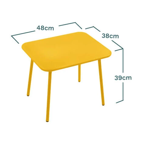 Salon De Jardin 2 Places Sakura En Acier Jaune Solaire 2 Fauteuils + 1 Table - Meuble De Jardin 5 Salon De Jardin 2 Places Sakura En Acier Jaune Solaire 2 Fauteuils + 1 Table - Meuble De Jardin – Image 3