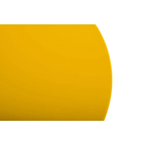 Table D'appoint, Table Basse Ronde De Jardin Jaune En Acier Epoxy 49X45CM- Meuble De Jardin 4 Table D'appoint, Table Basse Ronde De Jardin Jaune En Acier Epoxy 49X45CM- Meuble De Jardin – Image 2