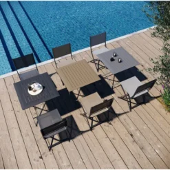 Table D'appoint, Table Basse Ronde De Jardin Terracotta En Acier Epoxy 49X45CM- Meuble De Jardin -Promos Verde Rêverie Boutique 57358090 5