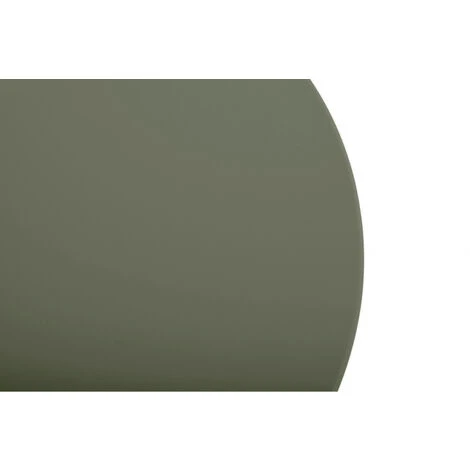 Table D'appoint, Table Basse Ronde De Jardin Kaki En Acier Epoxy 49X45CM- Meuble De Jardin 4 Table D'appoint, Table Basse Ronde De Jardin Kaki En Acier Epoxy 49X45CM- Meuble De Jardin – Image 2