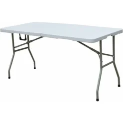 Soges Table Pliante Table Utilitaire Pliante D'extérieur Pour Jardin, Plage, Camping, Pique-niques, Barbecues, Fête, Sans Assemblage Et Facile à Transporter