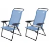 Lot De 2 Fauteuils De Camping 5 Positions - O'Camp - Bleu - Dimensions : 70 X 62 X 105 Cm 2 Lot De 2 Fauteuils De Camping 5 Positions - O'Camp - Bleu - Dimensions : 70 X 62 X 105 Cm -Promos Verde Rêverie Boutique 57798004 1