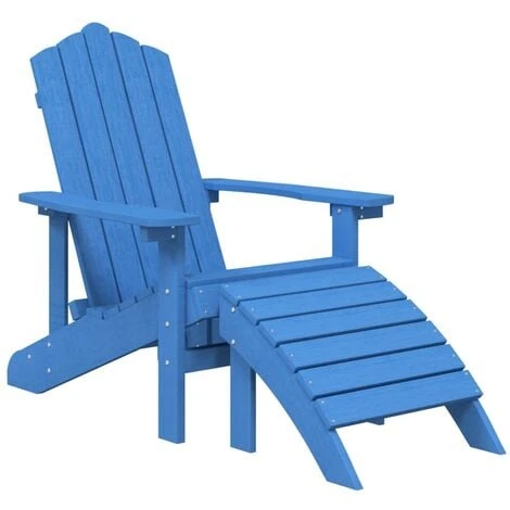 Chaise De Jardin Adirondack Avec Repose-pied PEHD Bleu Marine VidaXL 3 Chaise De Jardin Adirondack Avec Repose-pied PEHD Bleu Marine VidaXL