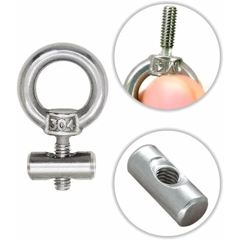 Butée De Fixation Avec Mousqueton En Acier Inoxydable - Kit De Blocage Pour Rail De Fixation Pour Caravane, Camping-car, Camping-car, Bateau Multifonction LO-Ron 5 Butée De Fixation Avec Mousqueton En Acier Inoxydable - Kit De Blocage Pour Rail De Fixation Pour Caravane, Camping-car, Camping-car, Bateau Multifonction LO-Ron – Image 3