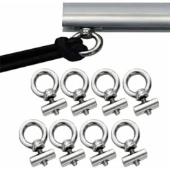 Butée De Fixation Avec Mousqueton En Acier Inoxydable - Kit De Blocage Pour Rail De Fixation Pour Caravane, Camping-car, Camping-car, Bateau Multifonction LO-Ron 11 Butée De Fixation Avec Mousqueton En Acier Inoxydable - Kit De Blocage Pour Rail De Fixation Pour Caravane, Camping-car, Camping-car, Bateau Multifonction LO-Ron -Promos Verde Rêverie Boutique 57915811 5