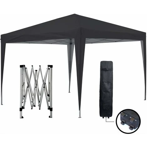 Tente Pliante 3x3m ECO BRISO Tube 30mm En ALU & ACIER Bâche 220g/m² ENDUIT PVC 100% ÉTANCHE Tente Pliante De Réception Sac De Transport 3 Tente Pliante 3x3m ECO BRISO Tube 30mm En ALU & ACIER Bâche 220g/m² ENDUIT PVC 100% ÉTANCHE Tente Pliante De Réception Sac De Transport