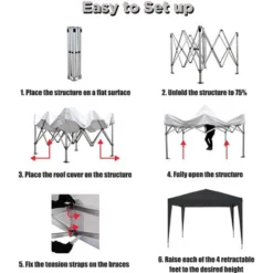 Tente Pliante 3x3m ECO BRISO Tube 30mm En ALU & ACIER Bâche 220g/m² ENDUIT PVC 100% ÉTANCHE Tente Pliante De Réception Sac De Transport 11 Tente Pliante 3x3m ECO BRISO Tube 30mm En ALU & ACIER Bâche 220g/m² ENDUIT PVC 100% ÉTANCHE Tente Pliante De Réception Sac De Transport -Promos Verde Rêverie Boutique 5878449 5