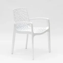 Chaise En Polypropylène Accoudoirs Jardin Café Grand Soleil Gruvyer Arm Couleur: Blanc 9 Chaise En Polypropylène Accoudoirs Jardin Café Grand Soleil Gruvyer Arm Couleur: Blanc -Promos Verde Rêverie Boutique 5914383 3