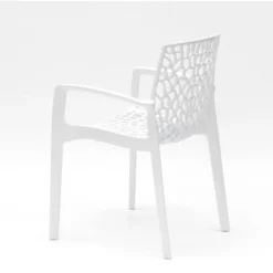 Chaise En Polypropylène Accoudoirs Jardin Café Grand Soleil Gruvyer Arm Couleur: Blanc 10 Chaise En Polypropylène Accoudoirs Jardin Café Grand Soleil Gruvyer Arm Couleur: Blanc -Promos Verde Rêverie Boutique 5914383 4