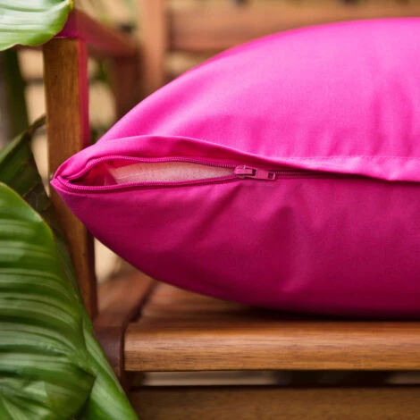 Gardenista Extérieur Résistant à L'eau Coussin Coloré Pour Chaises En Rotin,Farci Décor Oreillers Pour Chaise De Jardin Avec Remplissage En Fibres Creuses45x45cm, Rose 7 Gardenista Extérieur Résistant à L'eau Coussin Coloré Pour Chaises En Rotin,Farci Décor Oreillers Pour Chaise De Jardin Avec Remplissage En Fibres Creuses45x45cm, Rose – Image 5