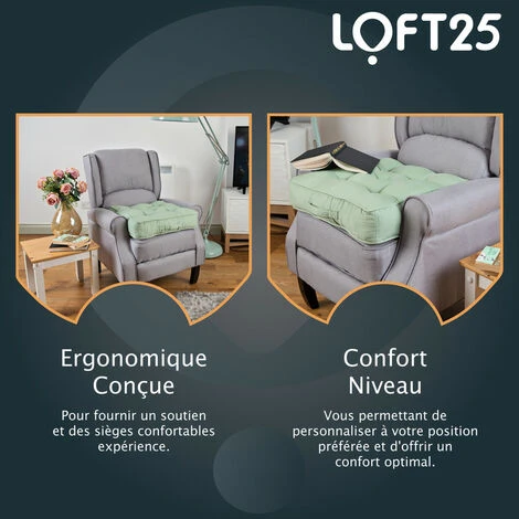 Loft 25 Extra Epais 4Inch Coussin De Siège Carré Tatami Avec Poignée De Transport, Coton Booster Coussin Pour L'intérieur, Genou & Coussin De Soulagement Des Articulations50x50x10cm, Dewkist 7 Loft 25 Extra Epais 4Inch Coussin De Siège Carré Tatami Avec Poignée De Transport, Coton Booster Coussin Pour L'intérieur, Genou & Coussin De Soulagement Des Articulations50x50x10cm, Dewkist – Image 5