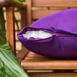 Gardenista Extérieur Rembourré Coussin Décoratif Pour Meubles De Jardin Et De Patio Coussins Doux,Oreillers Pour Chaise En Rotin,Fibres Creuses60x60, Violet -Promos Verde Rêverie Boutique 60309407 5