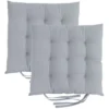 Loft 25 Tufté Carré Siège Coussin Pour Chaises à Manger Avec Attaches Sécurisées Douceur & Siège Confortable Rembourré, Serré Plancher Sécurisé Coussin Pour Sièges D'intérieur, Argent (2PK) 1 Loft 25 Tufté Carré Siège Coussin Pour Chaises à Manger Avec Attaches Sécurisées Douceur & Siège Confortable Rembourré, Serré Plancher Sécurisé Coussin Pour Sièges D'intérieur, Argent (2PK) -Promos Verde Rêverie Boutique 60309580 1