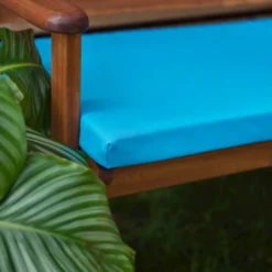 Gardenista Coussin De Siège De Banc 2 Places Pour Jardin, Coussin De Banc Léger Avec Housses Amovibles Résistantes à L'eau Et Rembourrage En Fibre 108 X 45 X 5 Cm, Turquoise -Promos Verde Rêverie Boutique 60309959 5