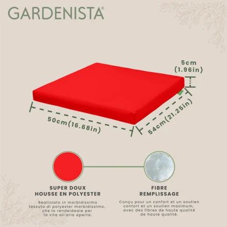 Gardenista Coussins De Siège D'extérieur Pour Meubles En Rotin, Rembourrage De Chaise De Meubles De Terrasse Résistant à L'eau, Coussins 2 Pièces Pour Meubles De Jardin Keter Corfu, Housses En Polyest 4 Gardenista Coussins De Siège D'extérieur Pour Meubles En Rotin, Rembourrage De Chaise De Meubles De Terrasse Résistant à L'eau, Coussins 2 Pièces Pour Meubles De Jardin Keter Corfu, Housses En Polyest – Image 2