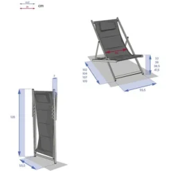 Chilienne Avec Appuie-tête Gris Galet Honolulu - Hespéride 11 Chilienne Avec Appuie-tête Gris Galet Honolulu - Hespéride -Promos Verde Rêverie Boutique 61416508 5