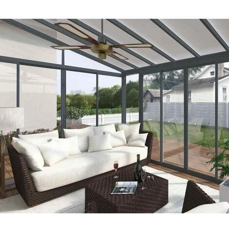 Véranda San Remo 12,54 M² Gris Anthracite 4 Véranda San Remo 12,54 M² Gris Anthracite – Image 2
