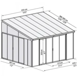 Véranda San Remo 15.60 M² Blanche 11 Véranda San Remo 15.60 M² Blanche -Promos Verde Rêverie Boutique 6164224 5