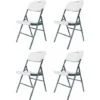 Lot De 4 Chaises Pliantes Foldy - 46 X 52 X 86 Cm - Blanc 2 Lot De 4 Chaises Pliantes Foldy - 46 X 52 X 86 Cm - Blanc -Promos Verde Rêverie Boutique 62158078 1