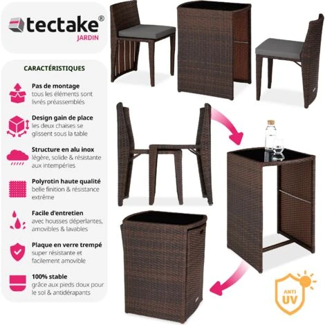 Salon De Jardin HAMBOURG 2 Places En Aluminium - Mobilier De Jardin, Meuble De Jardin, Ensemble Table Et Chaises De Jardin 4 Salon De Jardin HAMBOURG 2 Places En Aluminium - Mobilier De Jardin, Meuble De Jardin, Ensemble Table Et Chaises De Jardin – Image 2