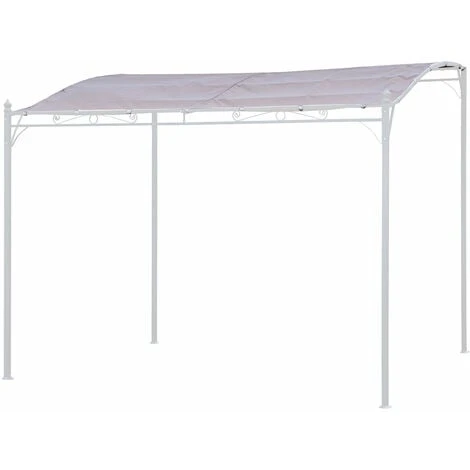 Toile Pour Pergola Murale 3 × 2,5m NICE Taupe 4 Toile Pour Pergola Murale 3 × 2,5m NICE Taupe – Image 2