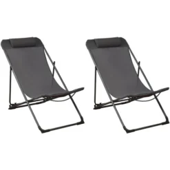 Chilienne En Acier Et Toile Globe (Lot De 2)