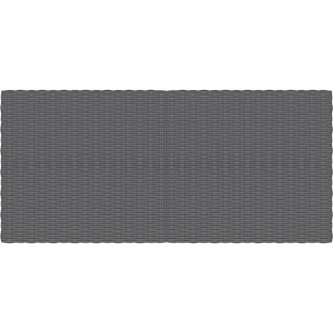 Table Basse De Jardin Gris Foncé Résine Tressée Demi-ronde VidaXL 7 Table Basse De Jardin Gris Foncé Résine Tressée Demi-ronde VidaXL – Image 5