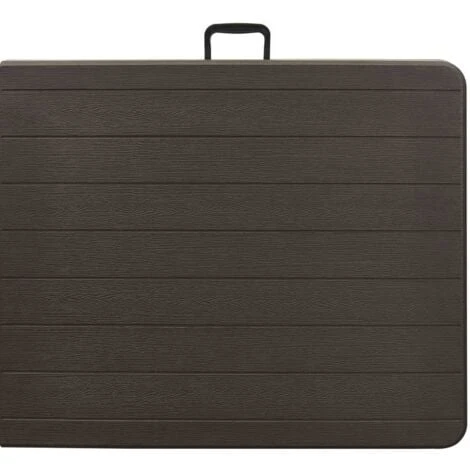 Table De Jardin Pliante 8 Personnes 180 Cm, Imitation Bois 5 Table De Jardin Pliante 8 Personnes 180 Cm, Imitation Bois – Image 3